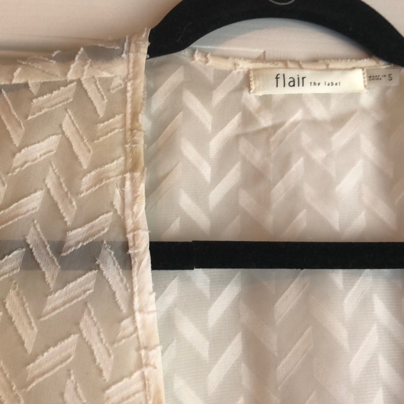 White sheer top/cover up - Picture 6 of 8